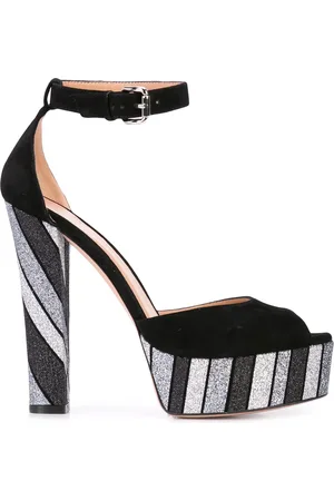 Madison.Maison Sandalias a rayas con glitter