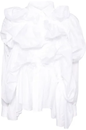 Comme des Garçons Camisa fruncida
