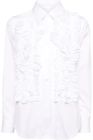 Comme des Garçons Camisa plisada con volantes