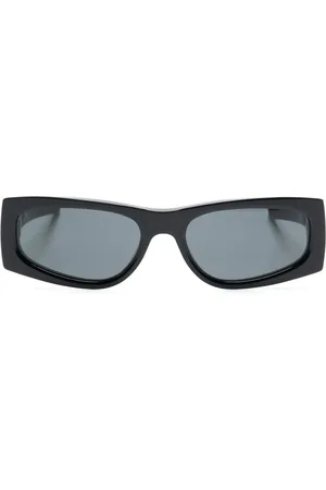 Saint Laurent Lentes de sol con logo Cassandre