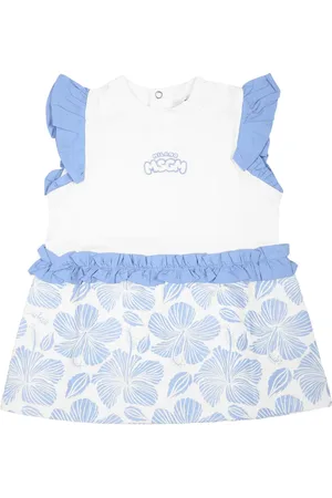 Msgm Vestido con ribete de volantes