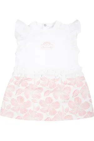 Msgm Vestido con ribete de volantes