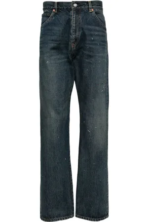 UNDERCOVER Jeans rectos con diseño bordado