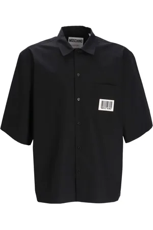 Moschino Camisa de popelina con código de barras
