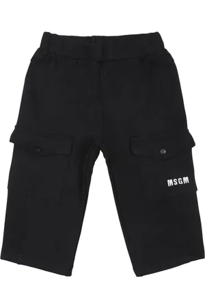 Msgm Pantalones con logo bordado
