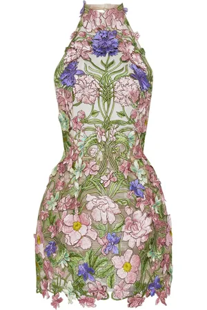 Oscar de la Renta Vestido corto Art Nouveau
