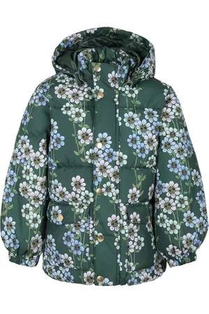 Mini Rodini Chamarra capitonada con estampado floral