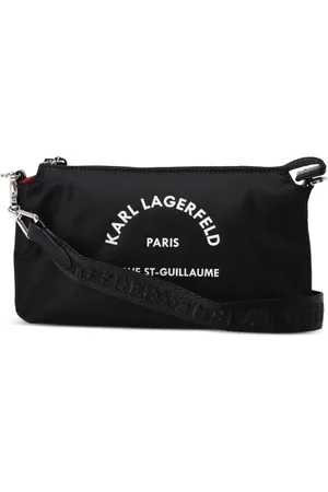 Karl Lagerfeld Bolsa crossbody con logo engomado