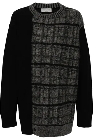 YOHJI YAMAMOTO Cárdigan con paneles en contraste