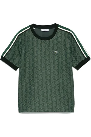 Lacoste Playera con monograma en jacquard