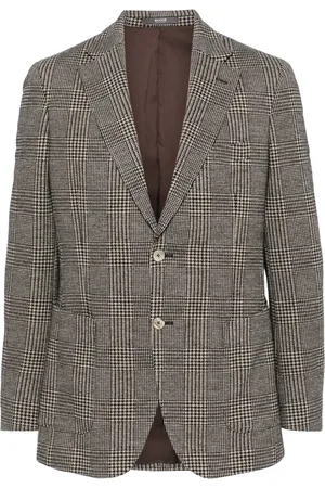 Boggi Milano Blazer con motivo de cuadros príncipe de Gales