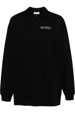OFF-WHITE Playera tipo polo con estampado Gang