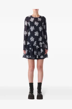 Jason Wu Vestido corto con detalles de volantes