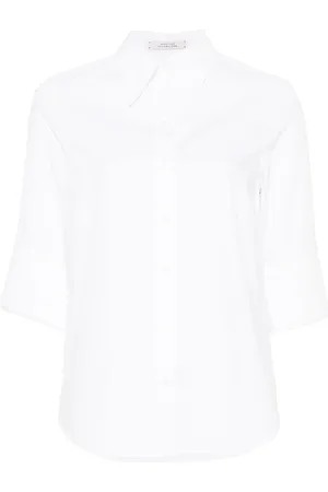 Dorothee Schumacher Blusa de popelina con medias mangas