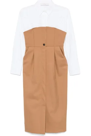 TELA Vestido midi con paneles