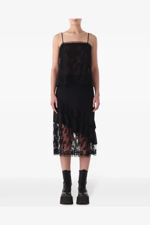 Jason Wu Falda con volantes y detalle de encaje