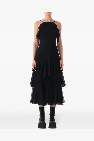Jason Wu Vestido midi con detalles de volantes