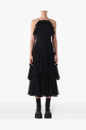 Jason Wu Vestido midi con detalles de volantes