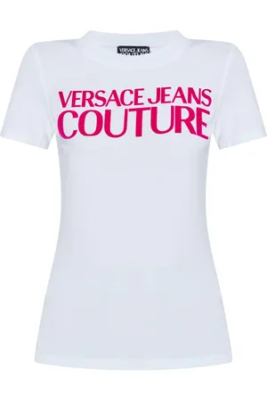 VERSACE Playera con logo afelpado