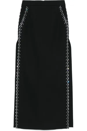 Paco rabanne Falda larga con detalles de strass