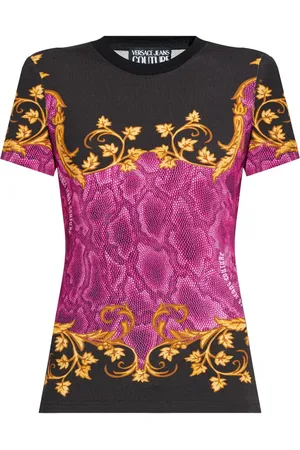 VERSACE Playera con estampado de piel de serpiente