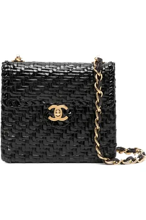 CHANEL Bolsa crossbody con solapa 2001