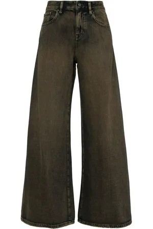 JNBY Jeans anchos con efecto lavado