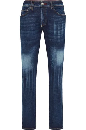 Philipp Plein Skinny jeans con calavera estampada