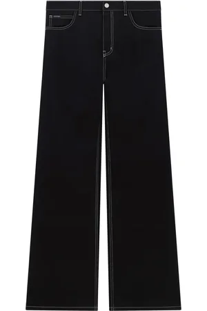 Courrèges Jeans anchos de tiro medio
