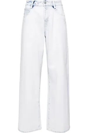 JNBY Pantalones de mezclilla con diseño holgado
