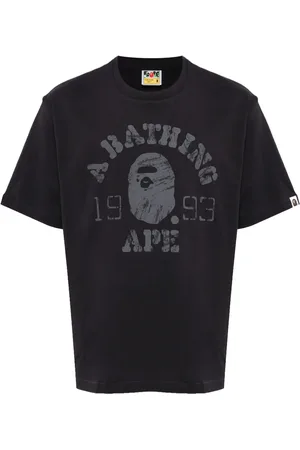 A Bathing Ape Playera con logo estampado