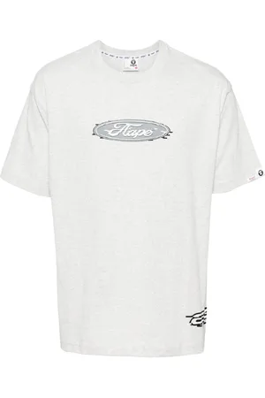 A Bathing Ape Playera con logo estampado
