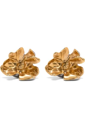 Marni Aretes con motivo floral