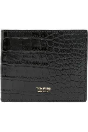 Tom Ford Cartera con efecto de piel de cocodrilo
