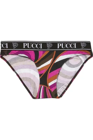 Puccini Set de tres piezas de calzones con logo estampado