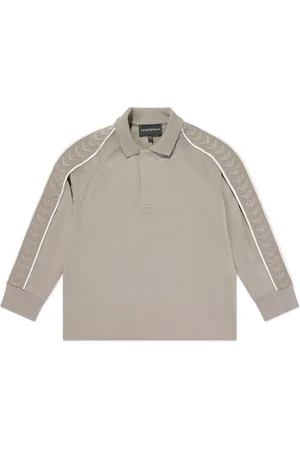 Emporio Armani Playera tipo polo con logo en jacquard