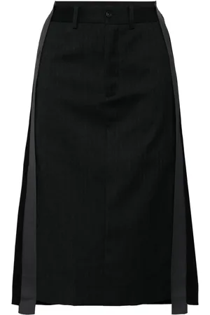 JNBY Falda midi con diseño deconstruido