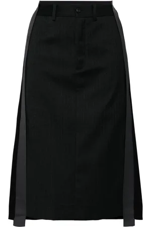 JNBY Falda midi con diseño deconstruido