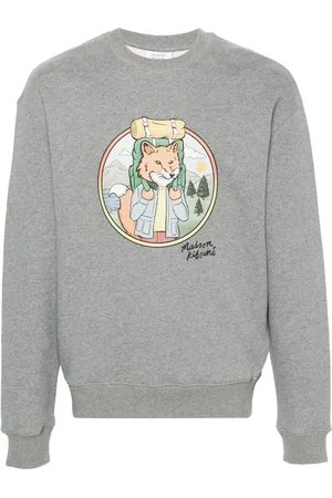 Maison Kitsuné Sudadera con zorro estampado
