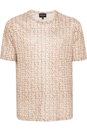 Giorgio Armani Playera con estampado entretejido