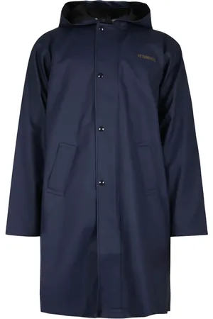 Vetements Impermeable con logo