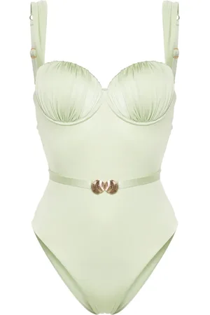 Noire Swimwear Traje de baño balconette fruncido