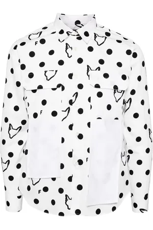 Comme des Garçons Camisa con estampado de lunares