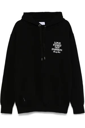Family First Hoodie con logo estampado