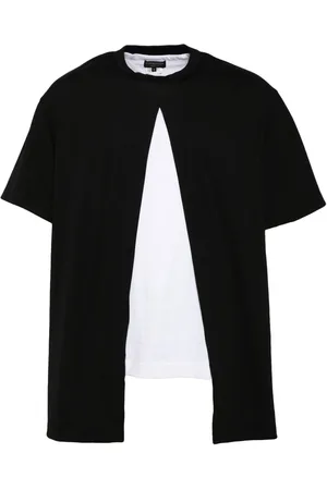 Comme des Garçons Playera con diseño patchwork