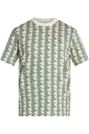 Lacoste Playera con monograma estampado