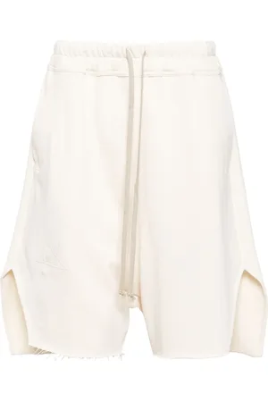 Rick Owens Bermudas con logo bordado