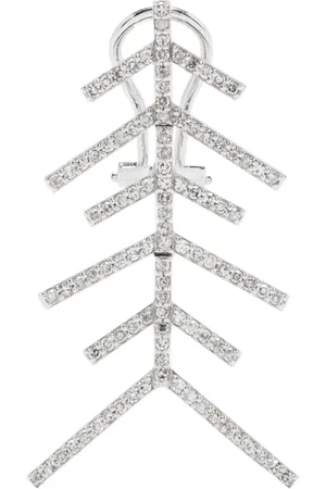 KAMUSHKI Arete Wishbone en oro blanco de 14kt