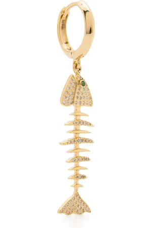 KAMUSHKI Arete Wishbone en oro amarillo de 18kt