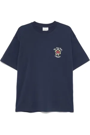 Drôle de Monsieur Playera con eslogan estampado
